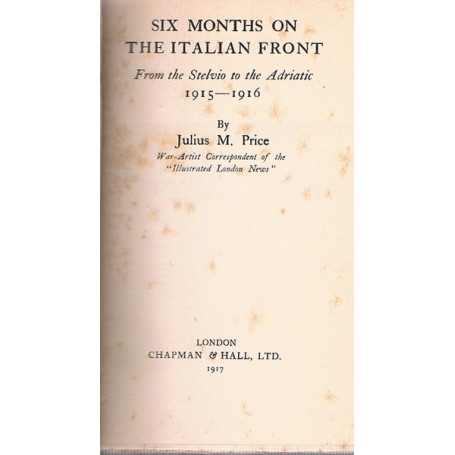 SIX MONTHS ON THE ITALIAN FRONT