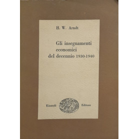 Gli insegnamenti economici del decennio 1930-1940