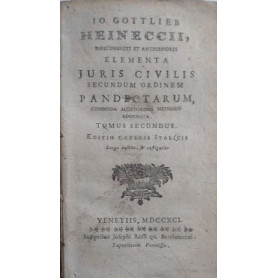Elementa Juris Civilis secundum ordinem pandectarum