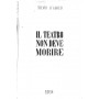 Il teatro non deve morire
