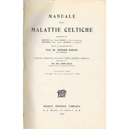 MANUALE DELLE MALATTIE CELTICHE