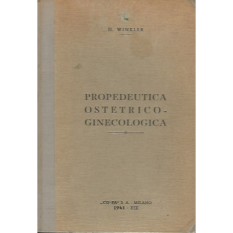 PROPEDEUTICA OSTETRICO-GINECOLOGICA