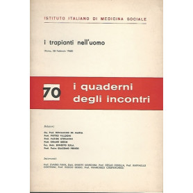 I TRAPIANTI NELL'UOMO