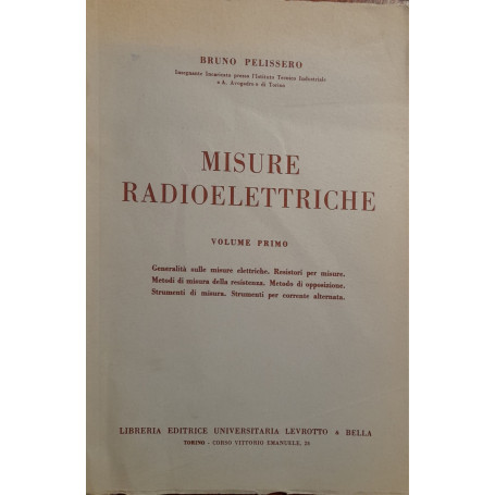 Misure radioelettriche (volume primo)