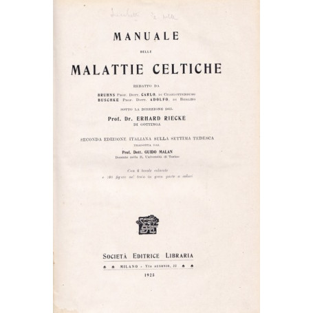 Manuale delle malattie celtiche
