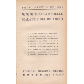 Trattato di malattie del ricambio