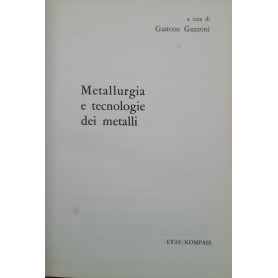 Metallurgia e tecnologie dei metalli