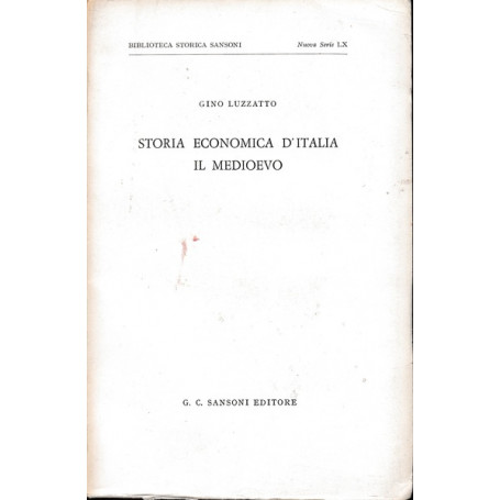 Storia economica d'Italia. Il medioevo