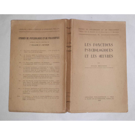 Les Fonctions psychologiques et les oeuvres
