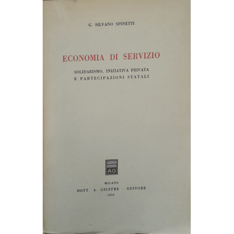 Economia di servizio. Solidarismo