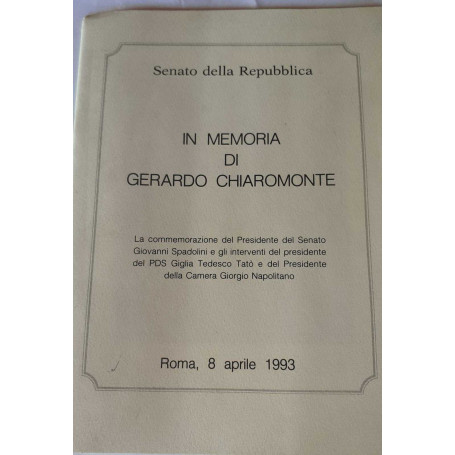 In memoria di Gerardo Chiaromonte