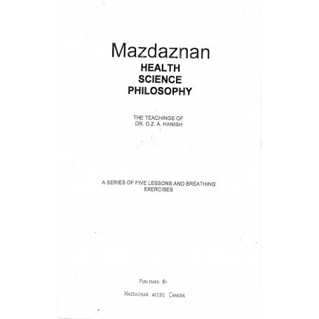 Mazdaznan. Health Science Philosophy