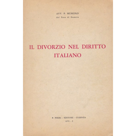 Il divorzio nel diritto italiano