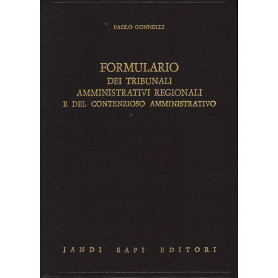 Formulario dei tribunali amministrativi regionali e del contenzioso amministrativo
