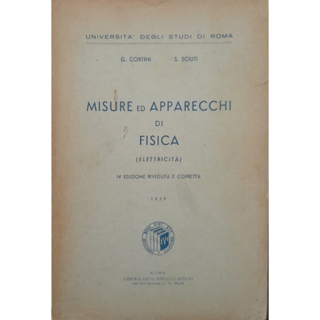 Misure ed apparecchi di fisica (elettricità )