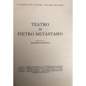 Teatro di Pietro Metastasio - I classici del teatro - Volume settimo
