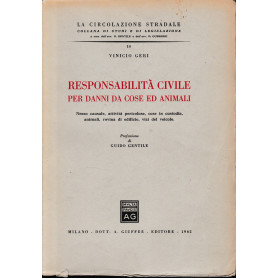 Responsabilità  civile per danni da cose e animali