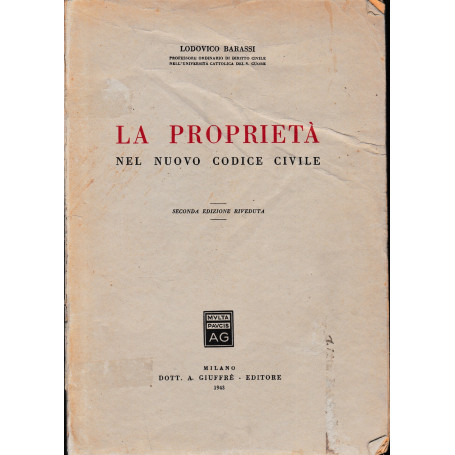 La proprietà  nel nuovo codice civile