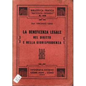 La beneficenza legale nel diritto e nella giurisprudenza