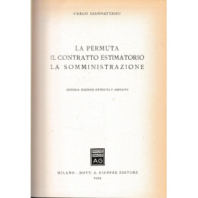 La permuta il contratto estimatorio la somministrazione