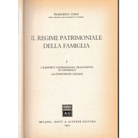 Il regime patrimoniale della famiglia