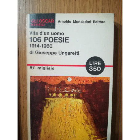Vita d'uomo 106 poesie