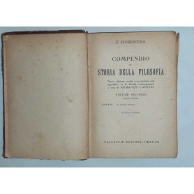 Compendio di storia della filosofia. Volume secondo