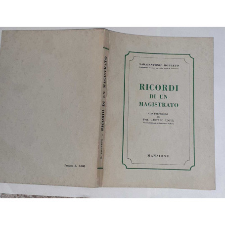 Ricordi di un magistrato