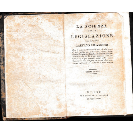 La scienza della legislazione