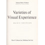 Varieties of Visual Experiences - basic edition