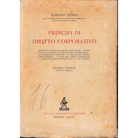 Principi di Diritto Corporativo