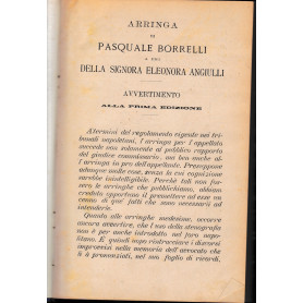 Arringa di Pasquale Borrelli a pro della signora Eleonora Angiulli