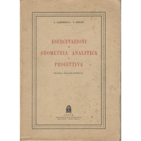 Esercitazioni di geometria analitica e proiettiva
