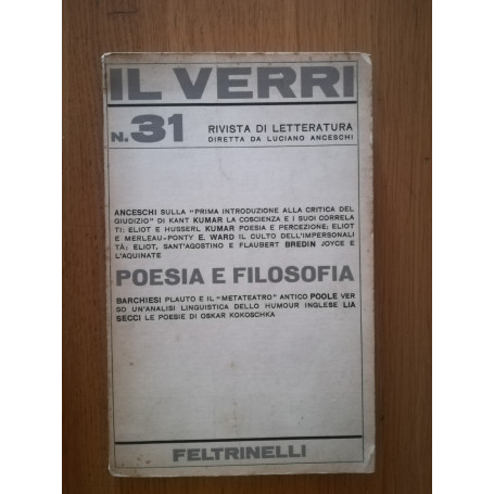 IL VERRI N. 31 poesia e filosofia