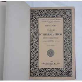Saggio sulla intelligenza umana. Volume secondo