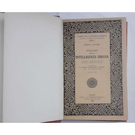 Saggio sulla intelligenza umana. Volume Primo