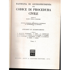 Rassegna di Giurisprudenza sul Codice di Procedura Civile. Appendice di aggiornamento