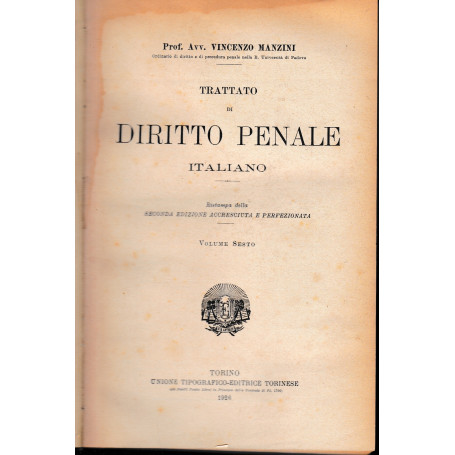 Trattato di Diritto Penale Italiano