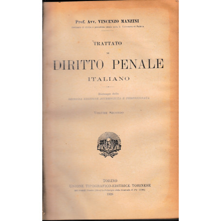 Trattato di Diritto Penale Italiano