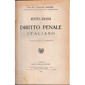 Istituzioni di Diritto Penale Italiano