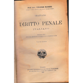 Trattato di Diritto Penale Italiano