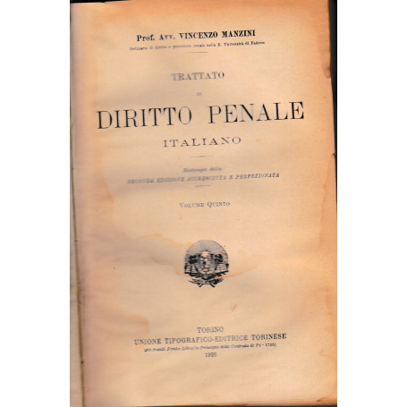 Trattato di Diritto Penale Italiano