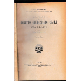 Trattato di Diritto Giudiziario Civile Italiano