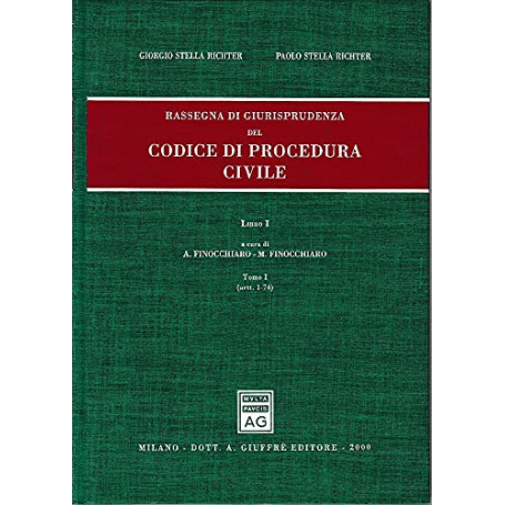 Rassegna di giurisprudenza del Codice di procedura civile. Artt. 1-74 (Vol. 1/1)