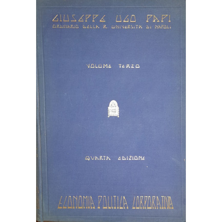 Lezioni di economia corporativa (volume terzo)