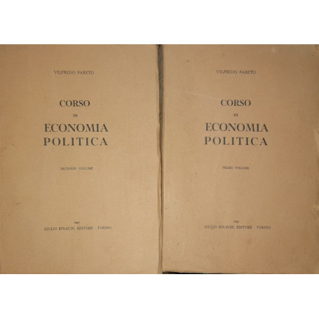 Corso di economia politica (volume primo e secondo)