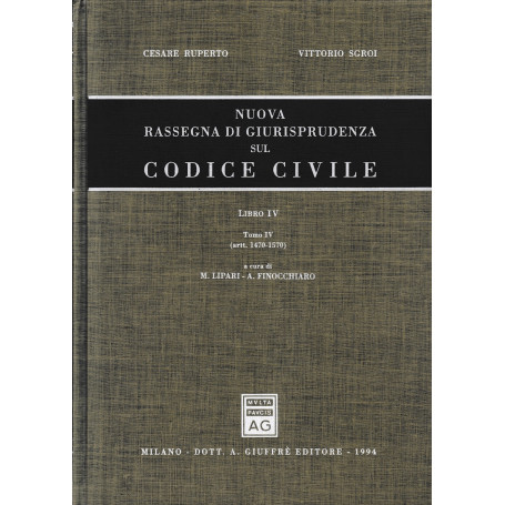 Nuova rassegna di giurisprudenza sul Codice civile. Artt. 1470-1570 (Vol. 4/4)