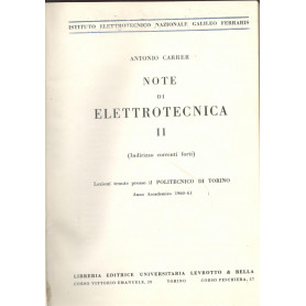 Note di elettrotecnica II (indirizzo correnti forti)