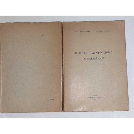 Il procedimento civile di cassazione
