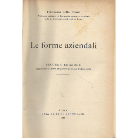 Le forme aziendali